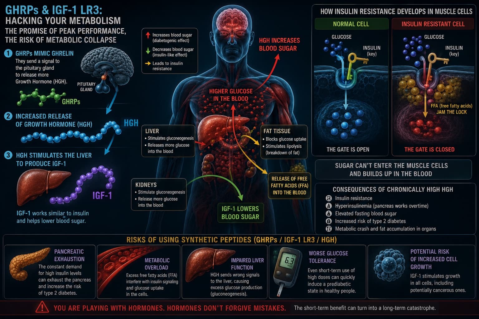 Growth hormone, insulin and IGF-1 — the metabolic crosstalk hijacked by GHRPs